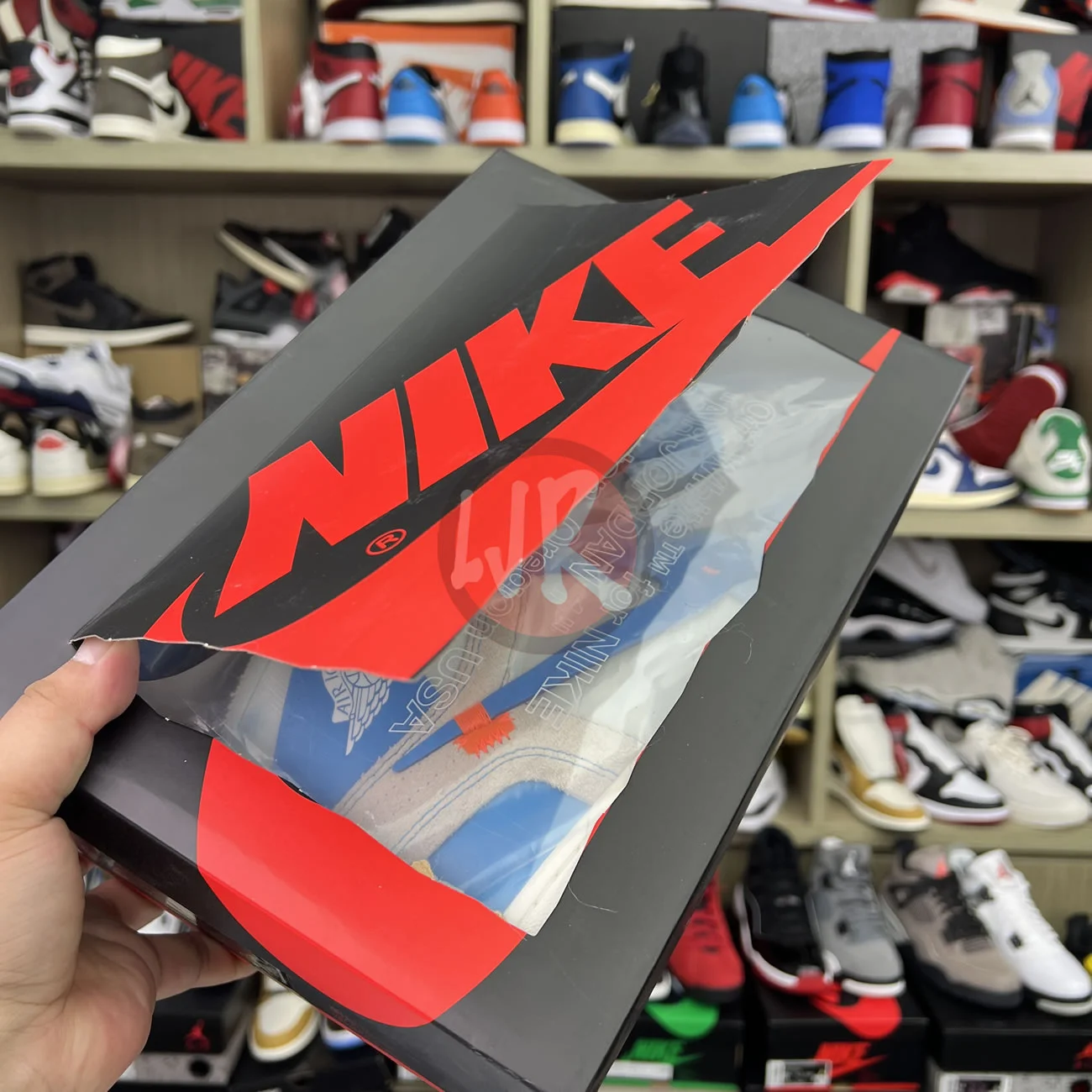Air Jordan 1 Retro High Off White University Blue Aq0818 148 Ljr Sneakers (21) - www.bc-ljr.net