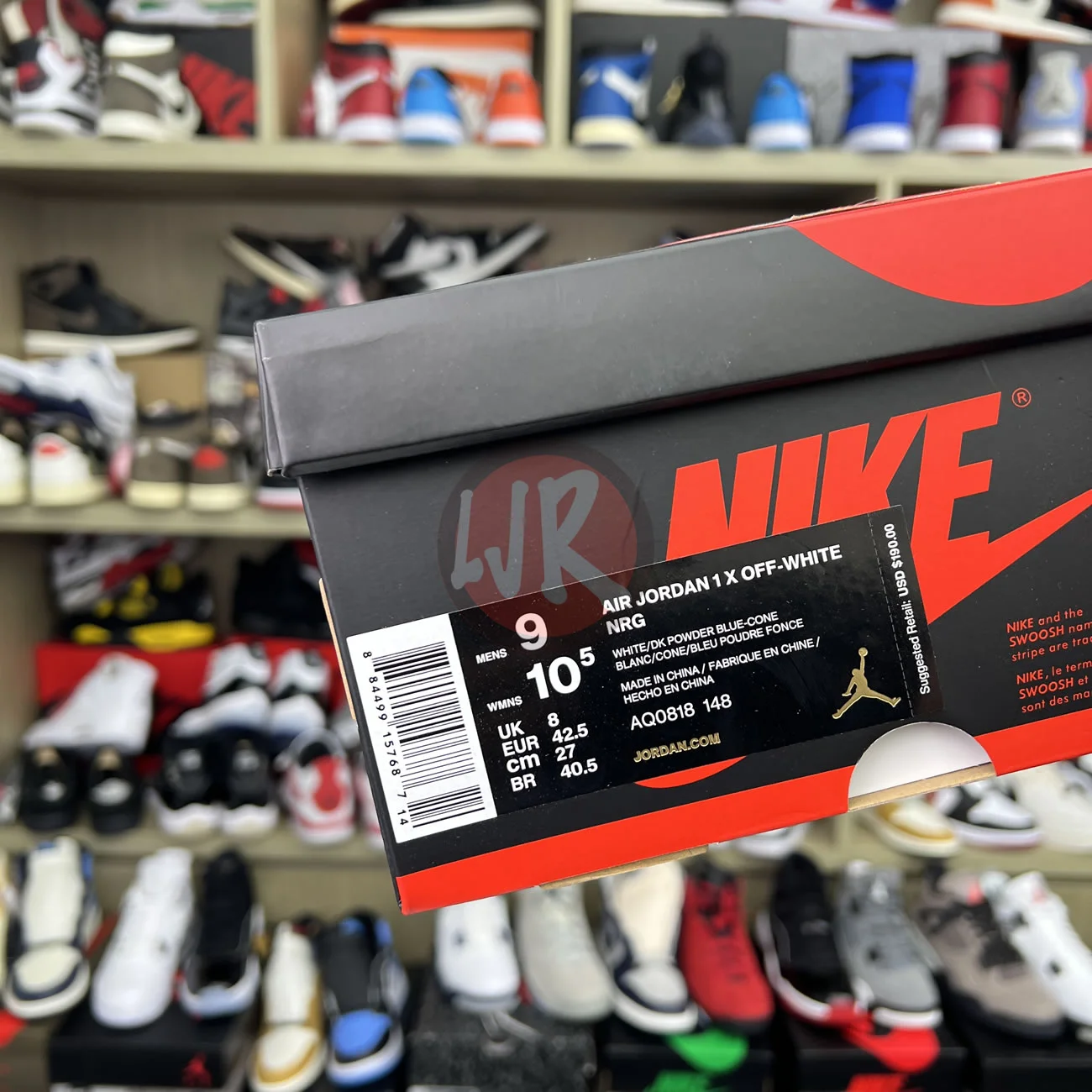 Air Jordan 1 Retro High Off White University Blue Aq0818 148 Ljr Sneakers (22) - www.bc-ljr.net