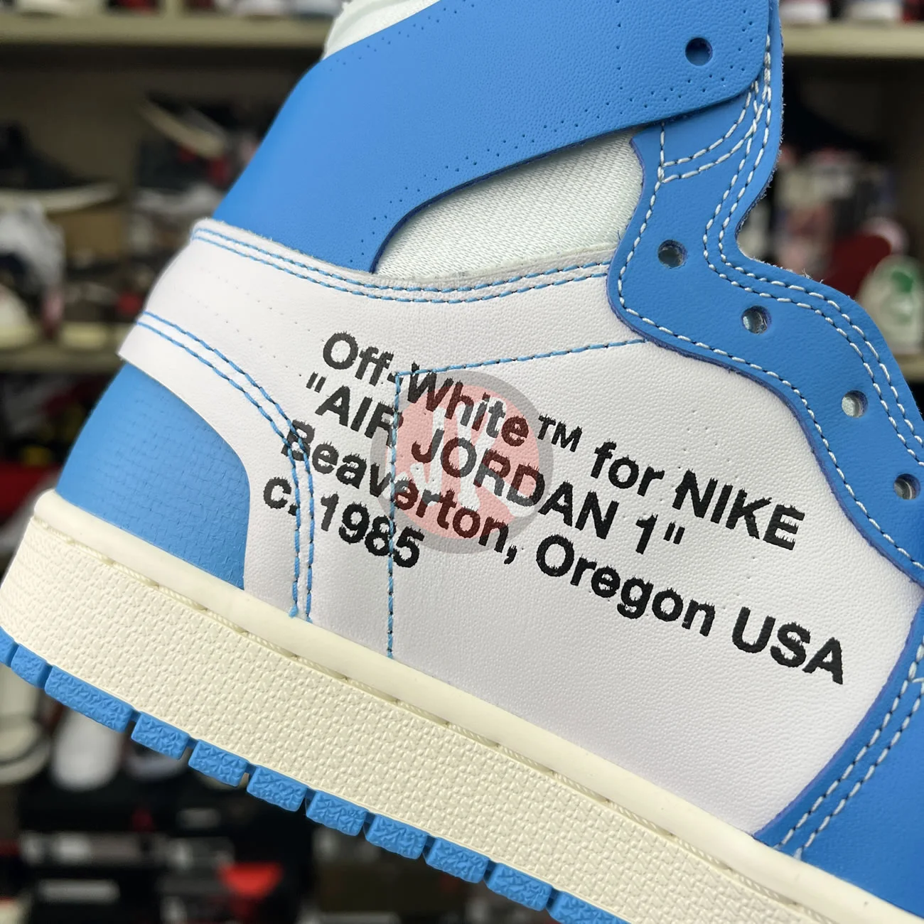Air Jordan 1 Retro High Off White University Blue Aq0818 148 Ljr Sneakers (6) - www.bc-ljr.net