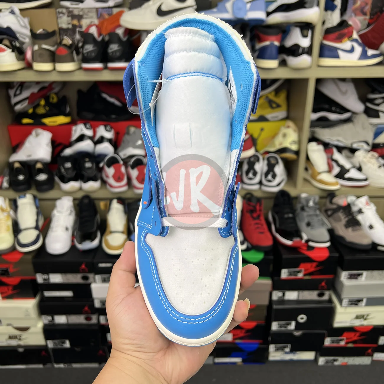 Air Jordan 1 Retro High Off White University Blue Aq0818 148 Ljr Sneakers (8) - www.bc-ljr.net