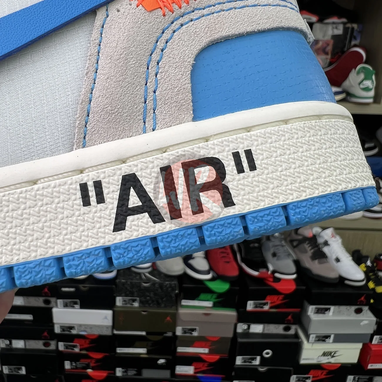 Air Jordan 1 Retro High Off White University Blue Aq0818 148 Ljr Sneakers (9) - www.bc-ljr.net