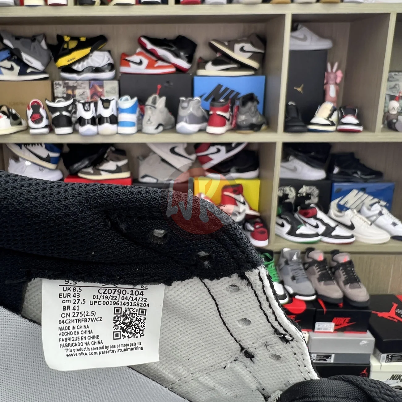 Air Jordan 1 Retro Low Og Black Dark Powder Blue Cz0790 104 Ljr Sneakers (4) - www.bc-ljr.net
